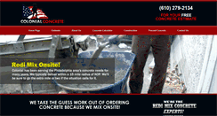 Desktop Screenshot of colonial-concrete.com